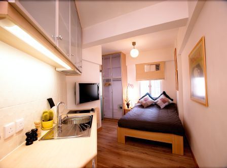 An apartment split in to two fully furnished studio